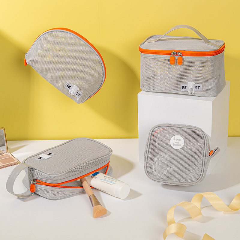 Holiday Portable Storage Business Trip Mesh Cosmetic Bags