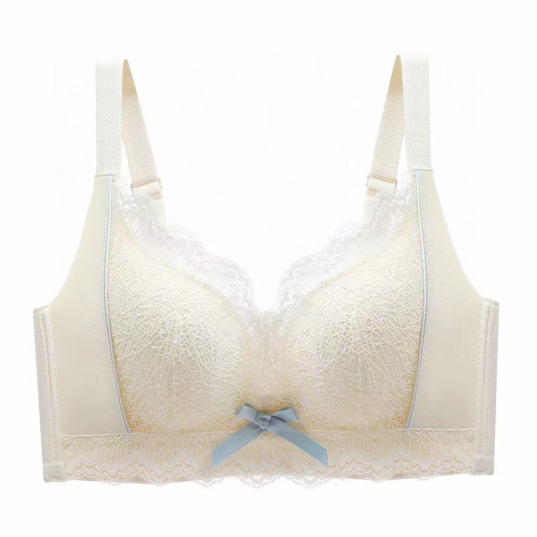 Women's Small Chest Push Up Big Latex Seamless Lingerie Sets