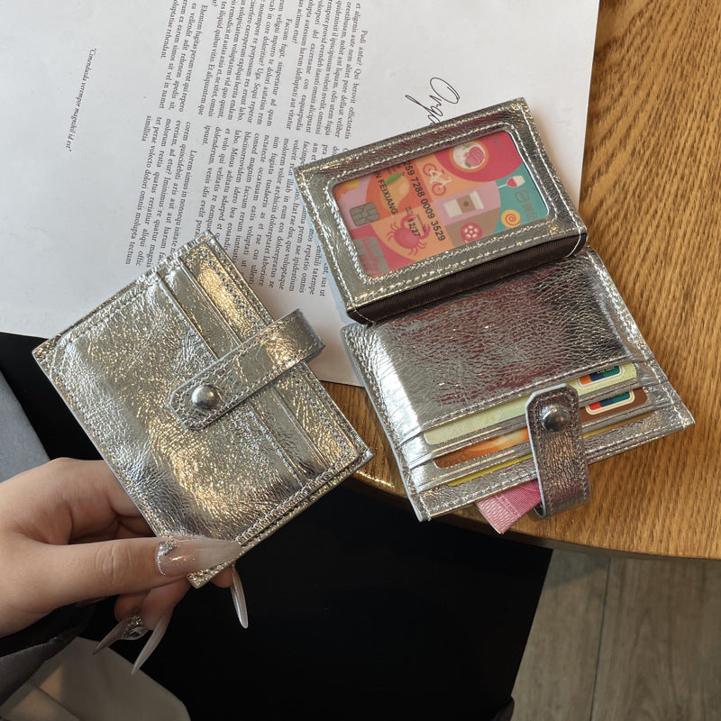 Women's Genuine Leather Thin Exquisite Cowhide Card Holder