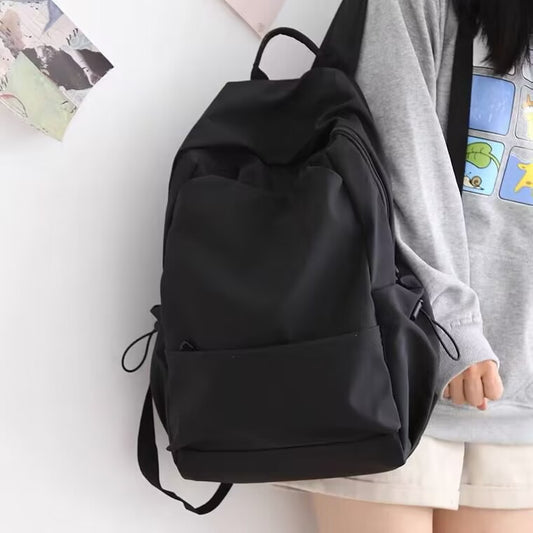 Women's & Men's & Korean Style Waterproof Solid Color High Backpacks