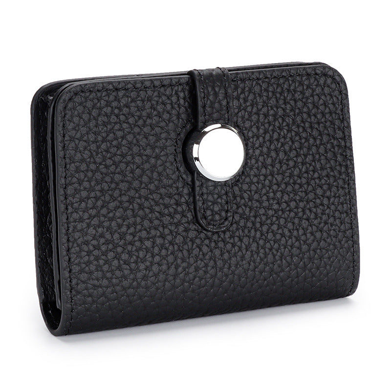 Women's Leather Short Fashion First Layer Cowhide Purses