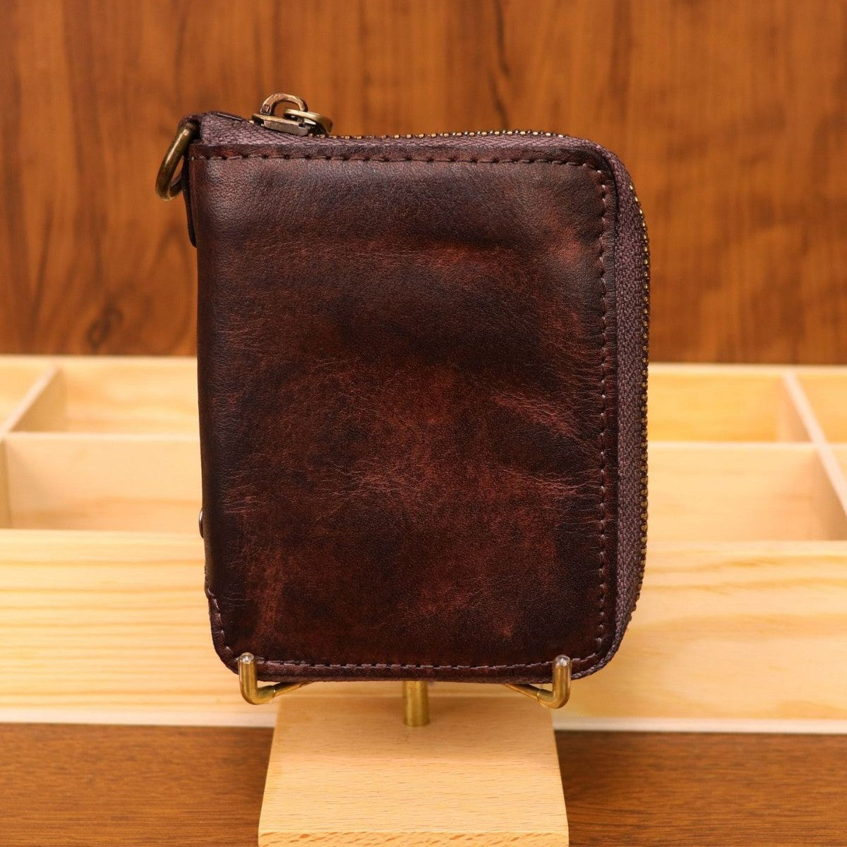 Men's Short Genuine Leather Simple Vertical First Layer Cowhide Men's Wallet