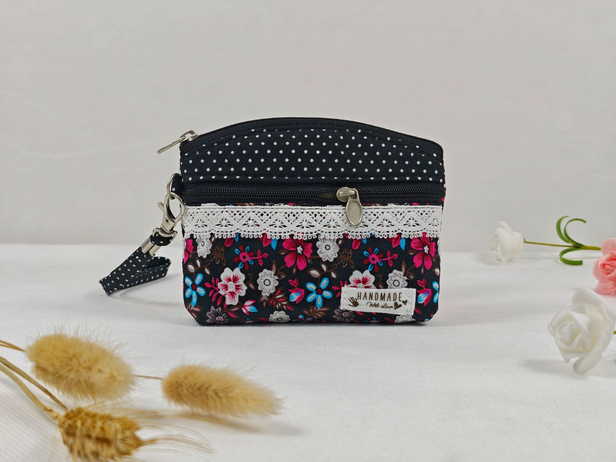 Women's Sweet Floral Cotton Storage Daily Matching Ladies Wallet