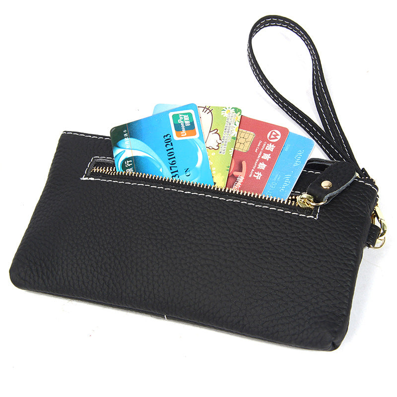 Women's Simple Long Fashion Genuine Leather Clutch Ladies Wallets
