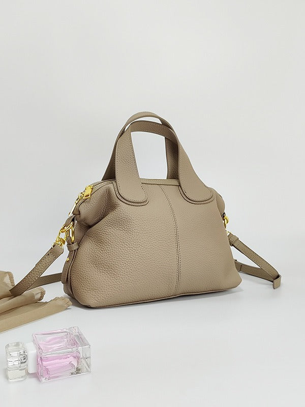 Women's Leather First Layer Cowhide Large Capacity Handbags