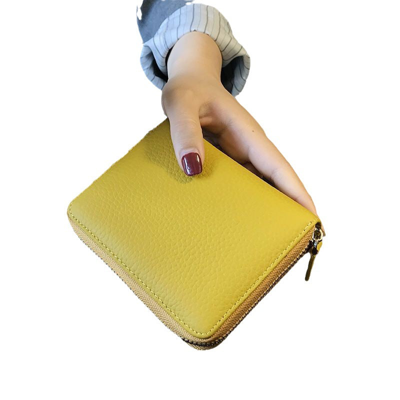 Women's Leather Large Capacity Multiple Slots Exquisite Card Holder