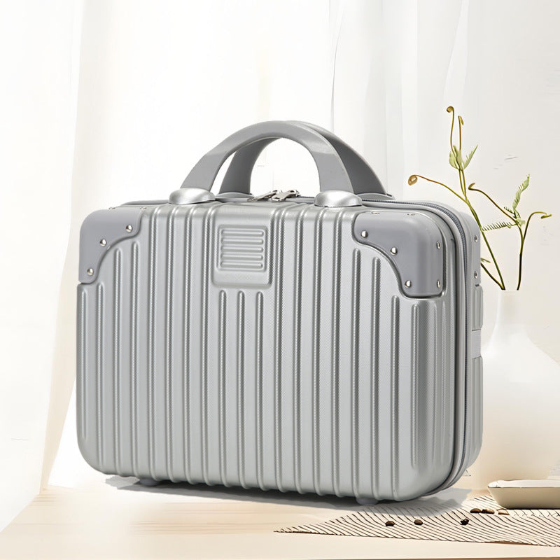 Inch Storage Mini Boarding Retro Blue Makeup Bag