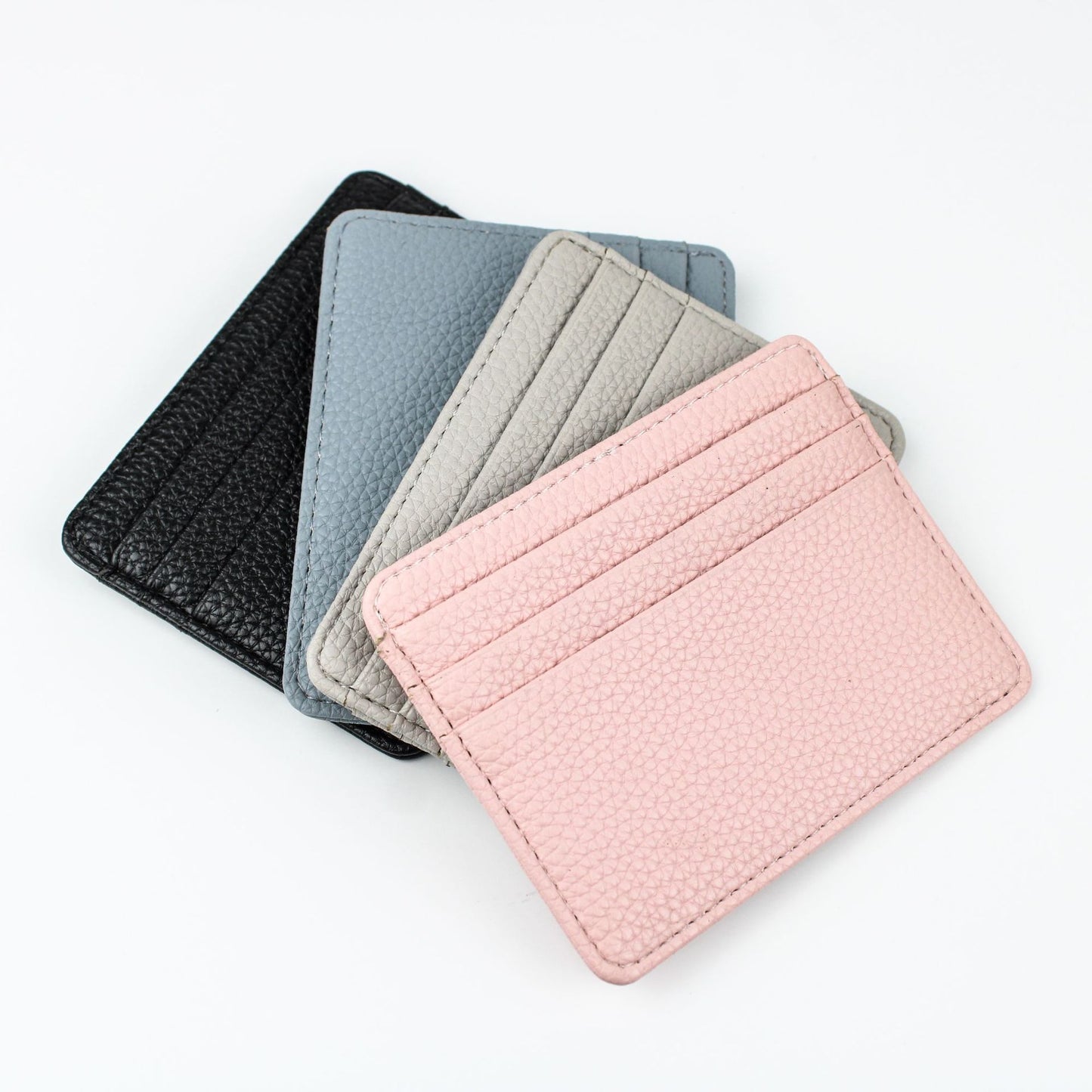 Clamp Litchi Pattern Creative Change Fashion Card Holder