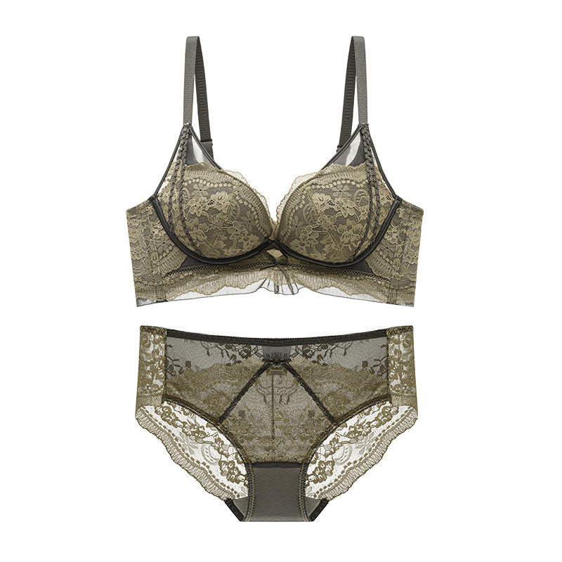 Women's Lace Small Chest Push Up Underwear Accessory Breast No Lingerie Sets