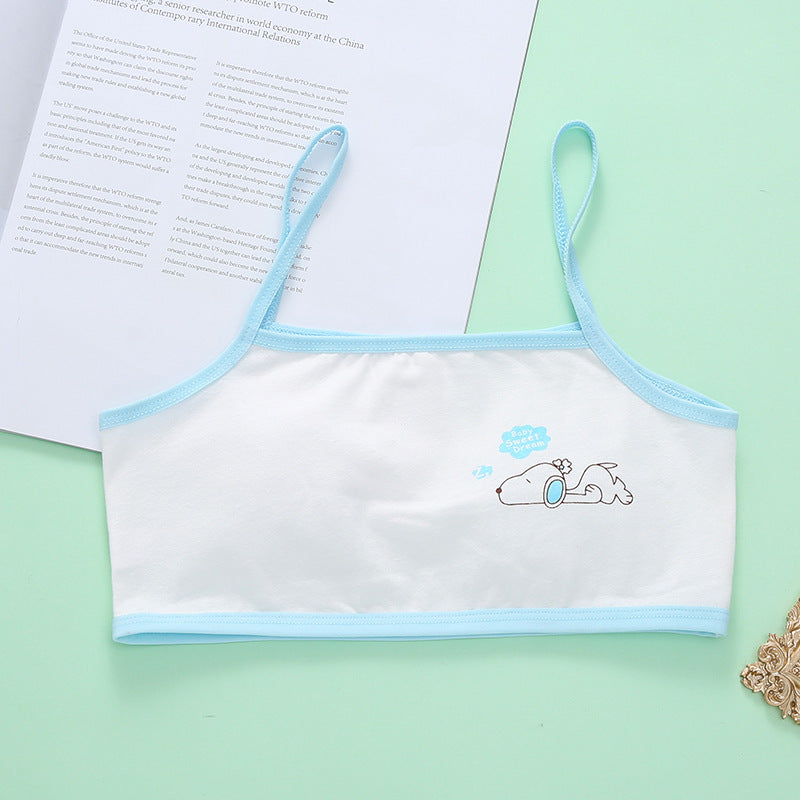 Children's Cotton Underwear Development Period Vest Elementary Tanks Camis
