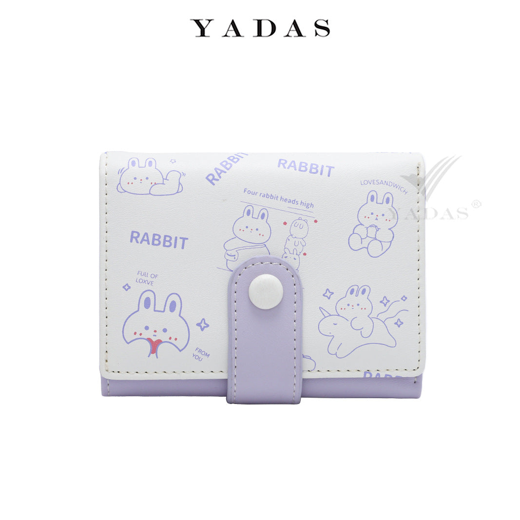 Women's Animal Diary Short Three Fold Ladies Wallets