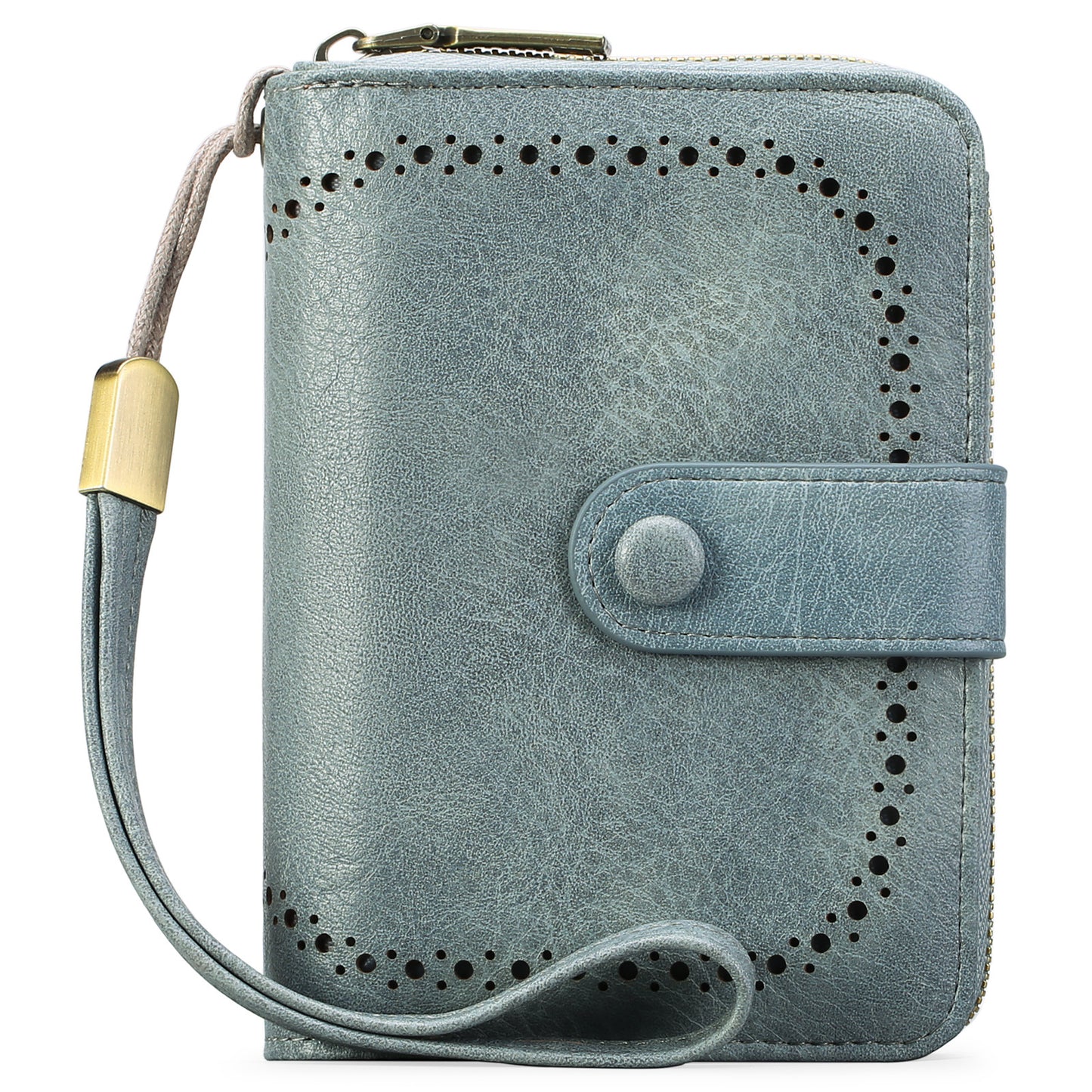 Women's Retro Oil Wax Skin Expanding Card Holder