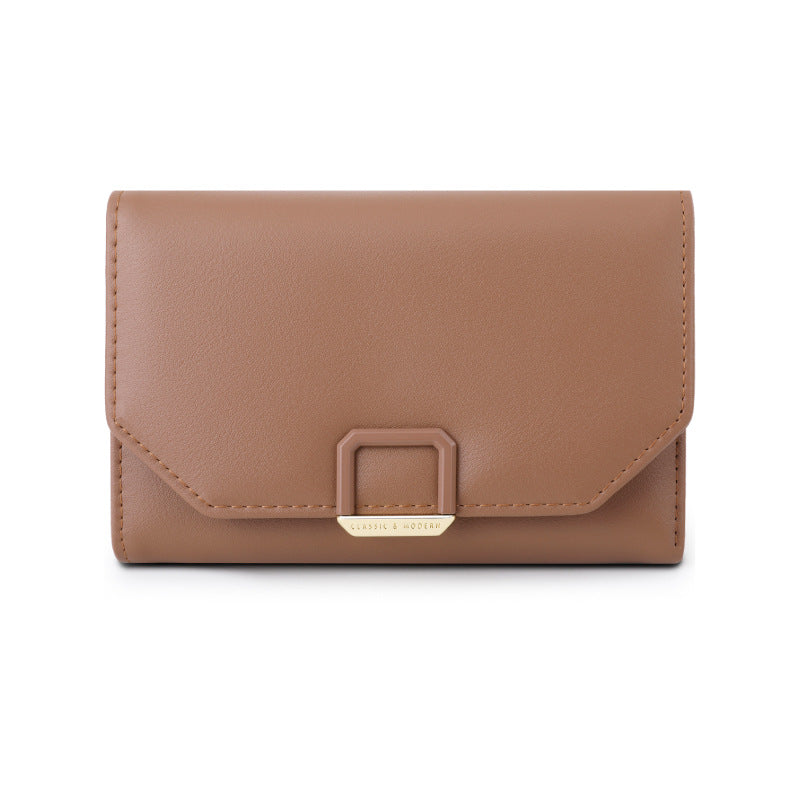 Women's Hollowed Fashion Short Design Folding Ladies Wallet