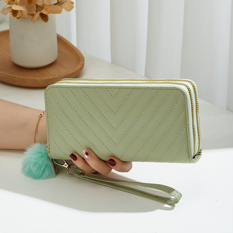 New Women's Stylish Good Texture Plush Ladies Wallet
