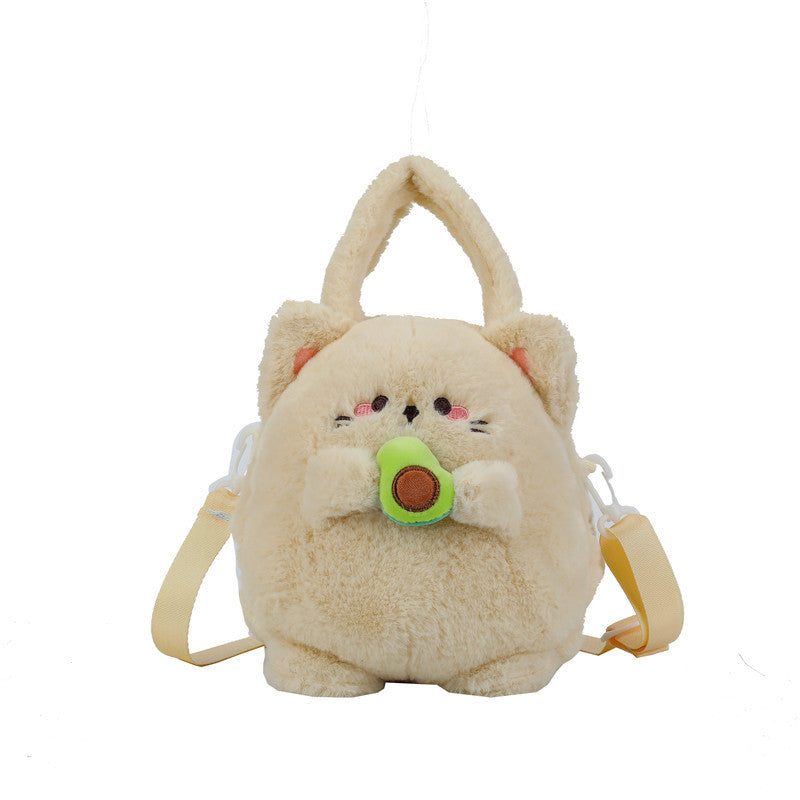 Heart Fur Female Storage Change Prize Crossbody Bags
