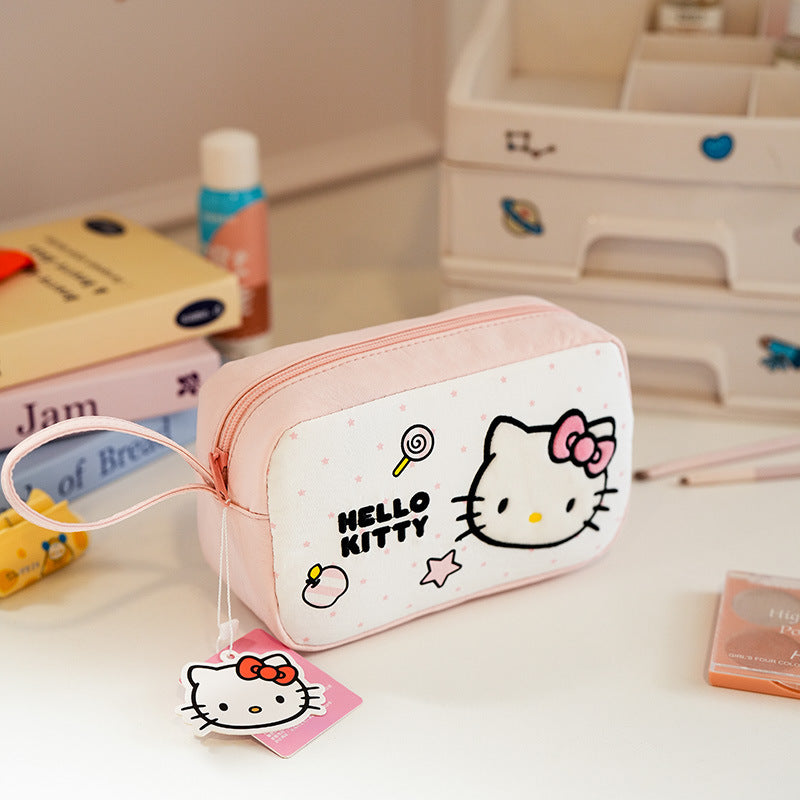Kitty Good-looking Large Capacity Indie Sweet Cute Makeup Bag