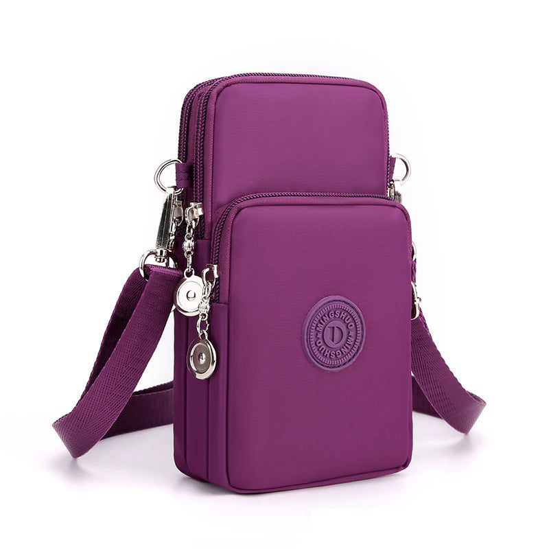 Stylish Female Oxford Cloth Vertical Mini Phone Bags