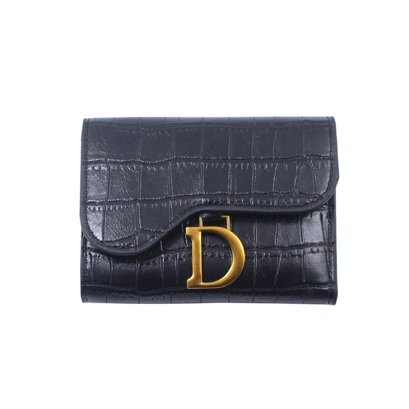 Women's Retro Korean Fashion Simple Short Credit Ladies Wallet
