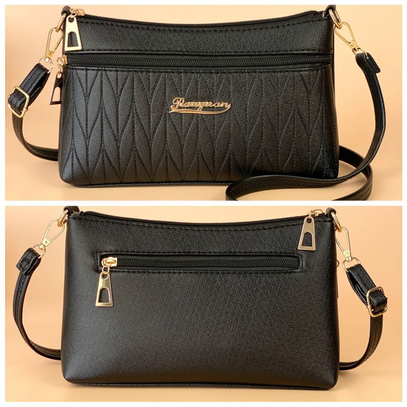 Women's Leather Mother Trendy Underarm Temple Fair Market Crossbody Bags