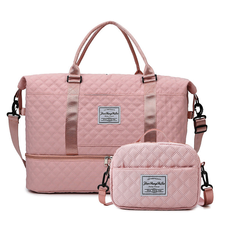 Rhombus Dry Wet Separation Yoga Fitness Travel Bags