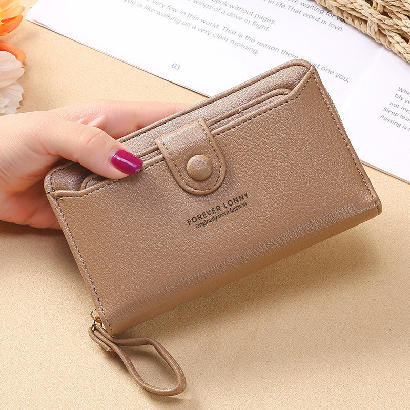 Women's Strap Clutch Fashion Korean Style Long Ladies Wallet