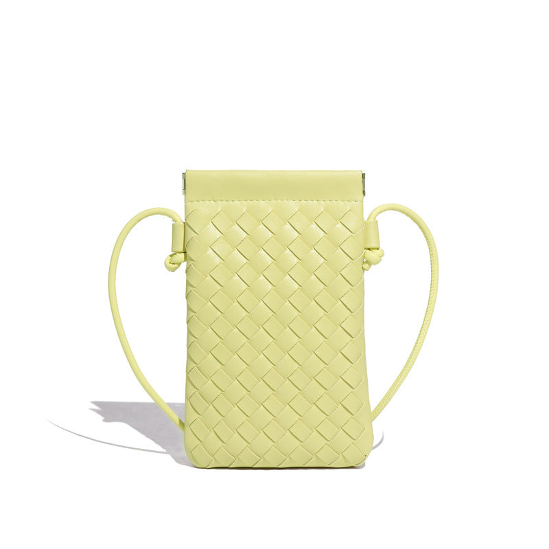 Autumn Woven Cell Niche Texture Mini Crossbody Bags
