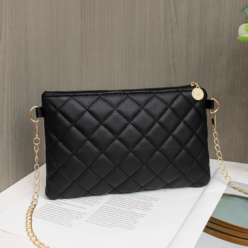 Classy Women's Classic Rhombus Texture Welfare Shoulder Bags