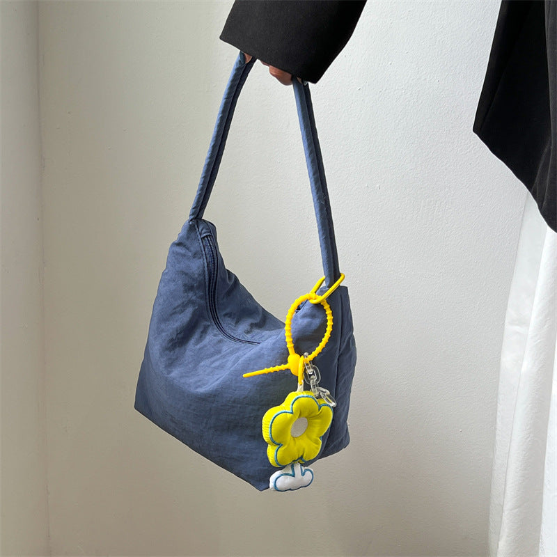 Women's Color Large Capacity Soft Glutinous Nylon Bags