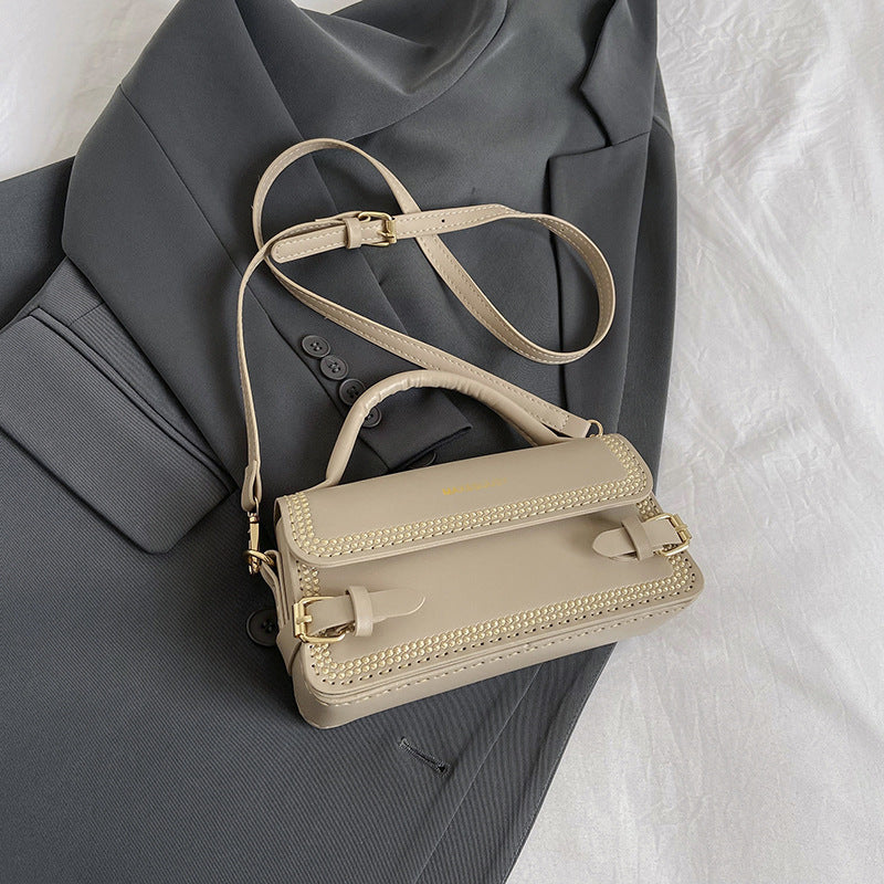 Retro Style Hand-woven Homemade Material Advanced Texture Small Square Bags