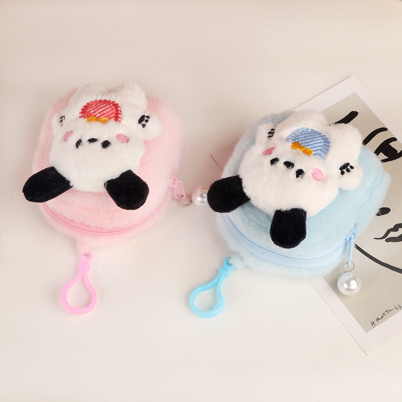 Cute Dog Three-dimensional Earphone Claw Machine Coin Purses