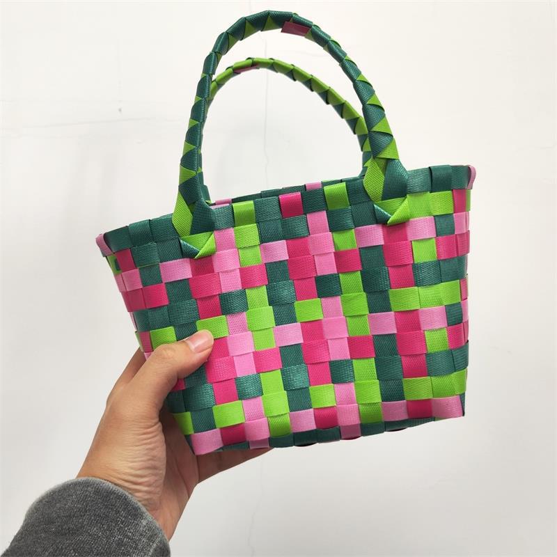 Children's Basket Woven Prototype Portable Vegetable Gift Birthday Handbags