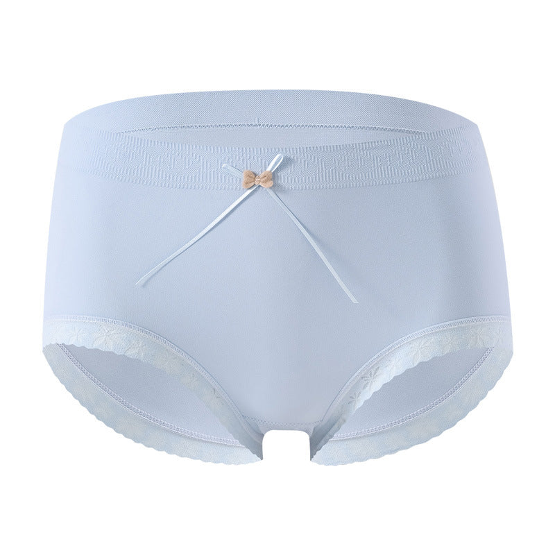 Women's Elastic Underwear Mid Waist Pure Color Panties
