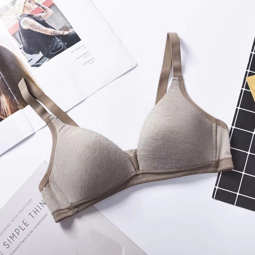 Soft Cotton Thin Underwear Light Double Everyday Bras