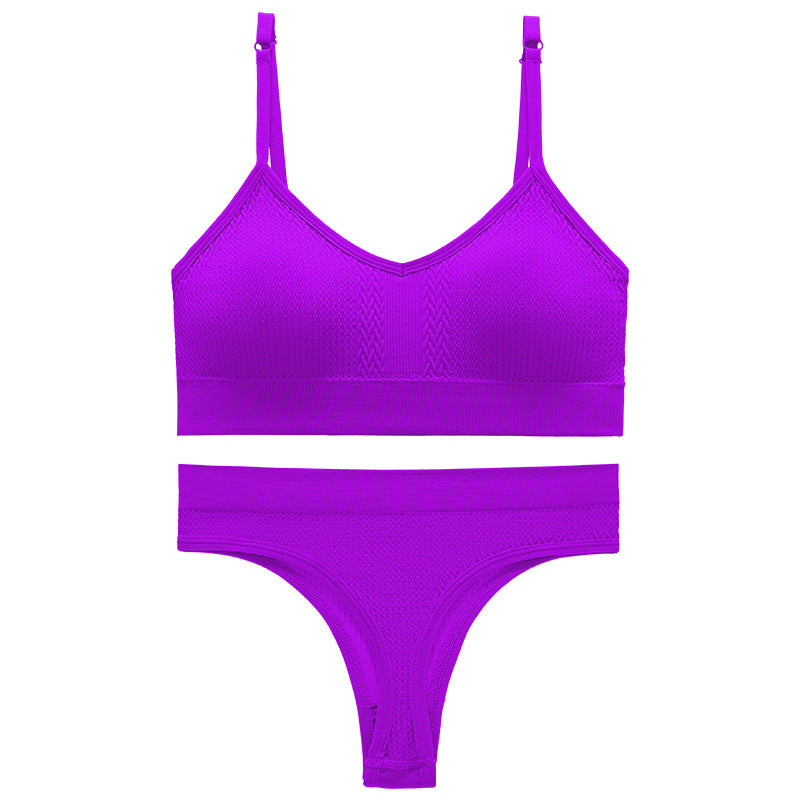 Women's Thin Wireless Push Up Comfort Beauty Lingerie Sets
