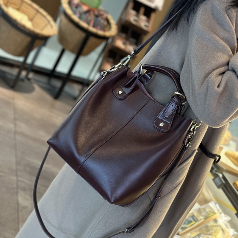 Comfortable Women's Genuine Leather For High-grade Women's Shoulder Bag