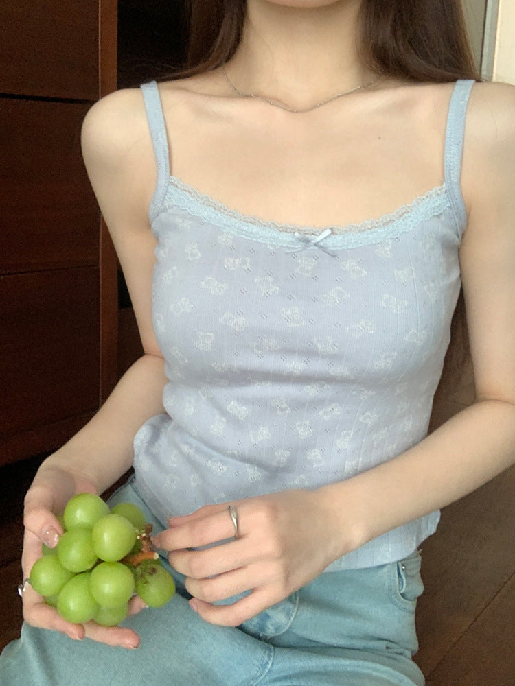 Women's Jacquard Short Outerwear Camisole Summer Hot Outer Tanks Camis