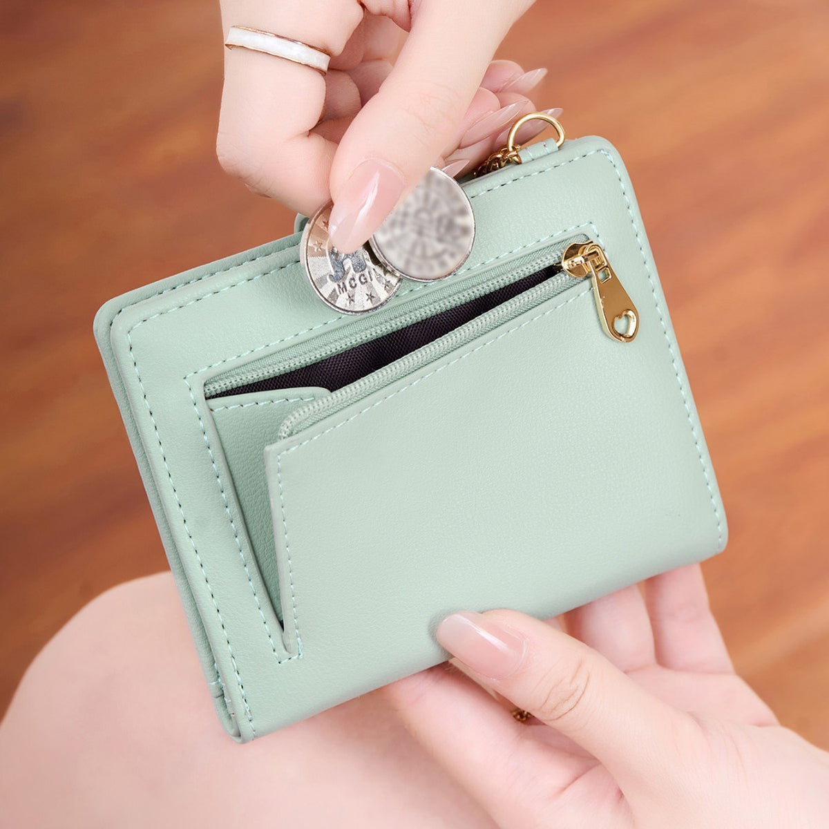 Women's Shielded Multifunctional Credit Simple Compact Portable Purses