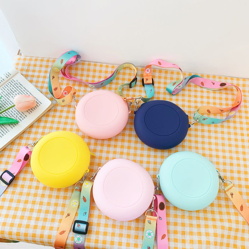 Slouchy Children's Cute Donut Rainbow Silicone Coin Purses