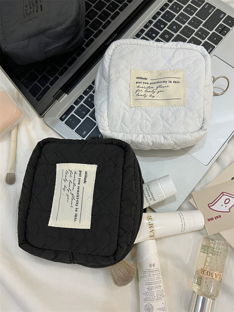 Cute Mini Portable Candy Color Buggy Cosmetic Bags