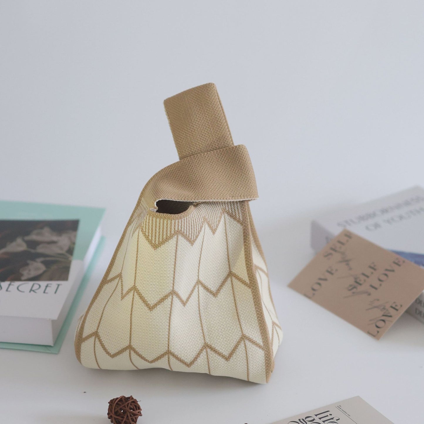 Unique Women's Knitted Woven Vest Simple Handbags