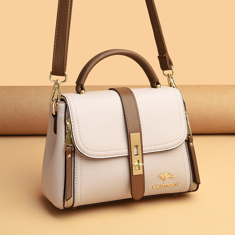 Creative Women's Female Fashion Color Contrast Shoulder Bags