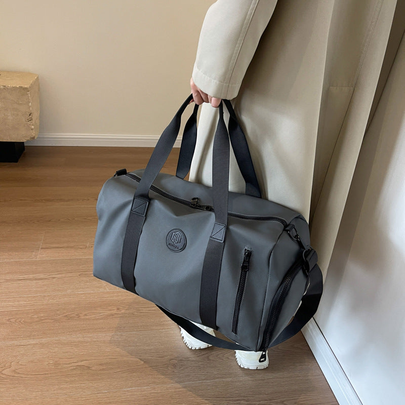 Women's & Men's & Large Capacity High-grade Pure Color Travel Bags