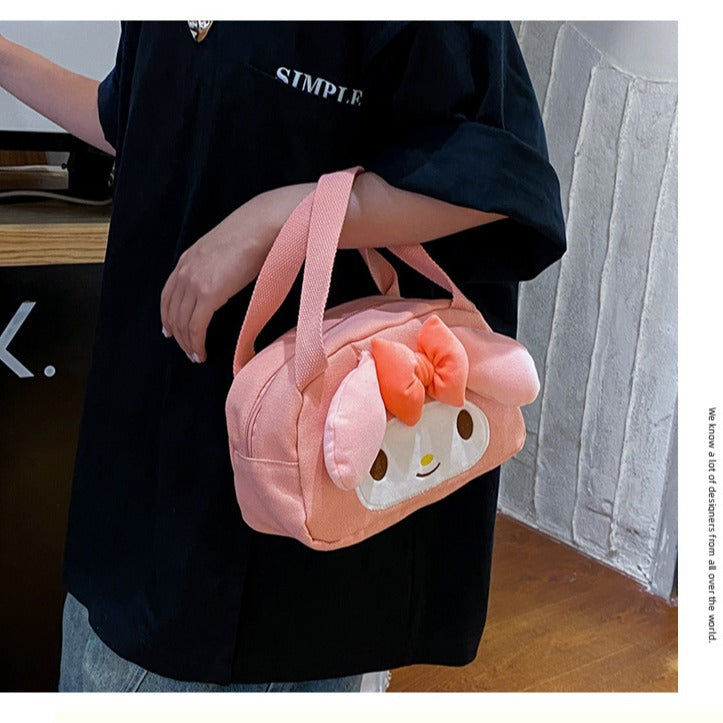 Rabbit Canvas Sweet Lady Cartoon Large Handbags