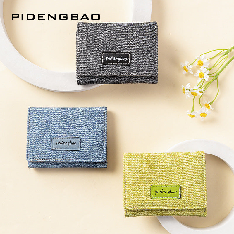 Women's Mori Style Artistic Korean Thin Multiple Ladies Wallets