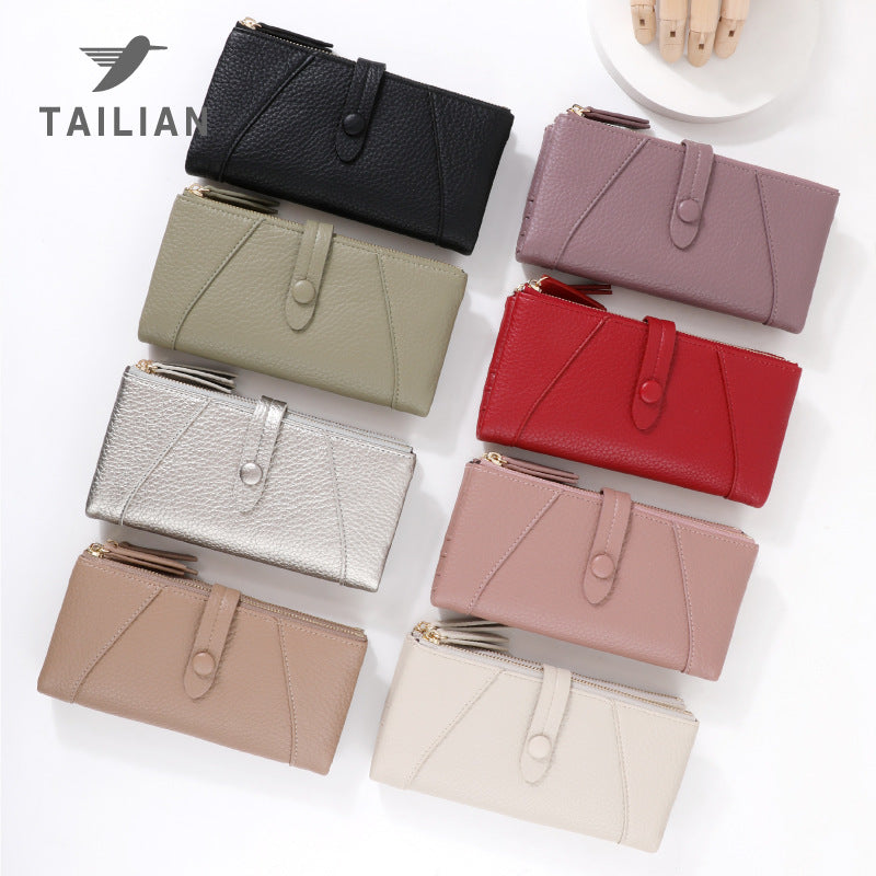 Women's Long Super Soft Flip Multiple Slots High Sense Ladies Wallet
