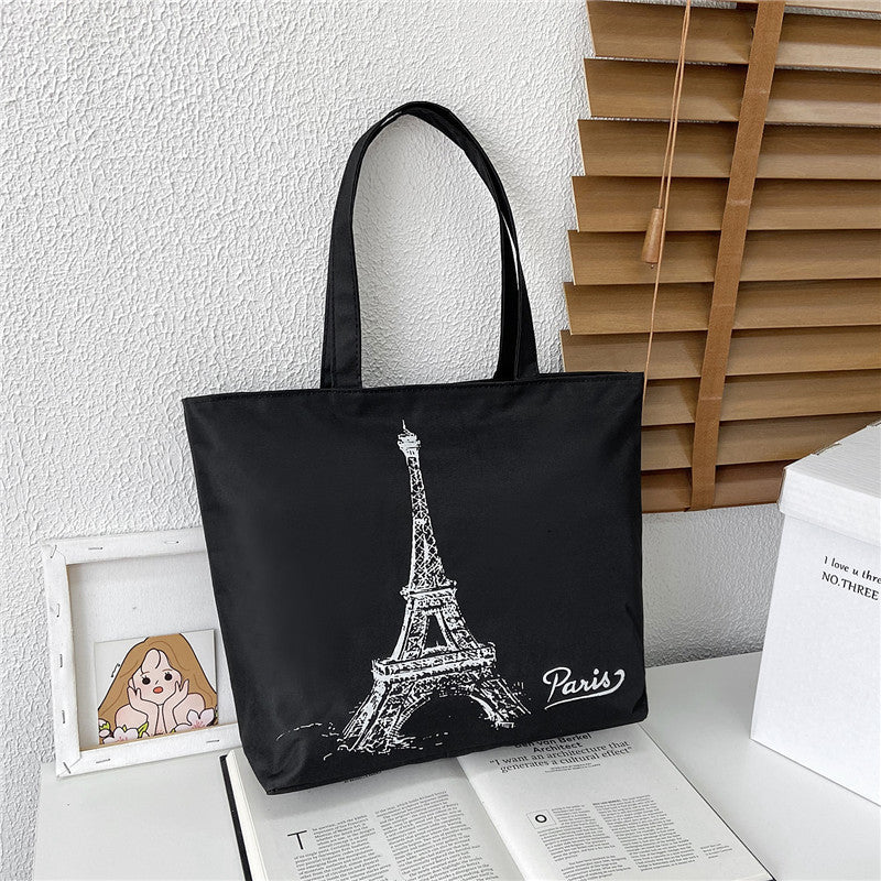 Women's Large Capacity Printed Fashion Canvas Portable Women's Shoulder Bag
