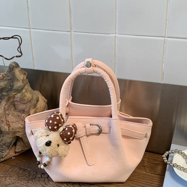 Korean Style Niche Portable Vegetable Basket Advanced Women's Shoulder Bag