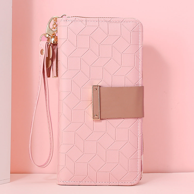 Women's Long Large Capacity Zipper Mobile Ladies Wallets