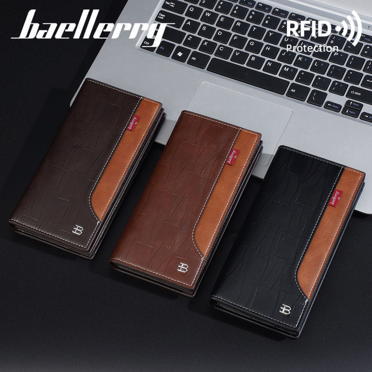 Men's Multiple Slots Business High-grade Zipper Soft Men's Wallet