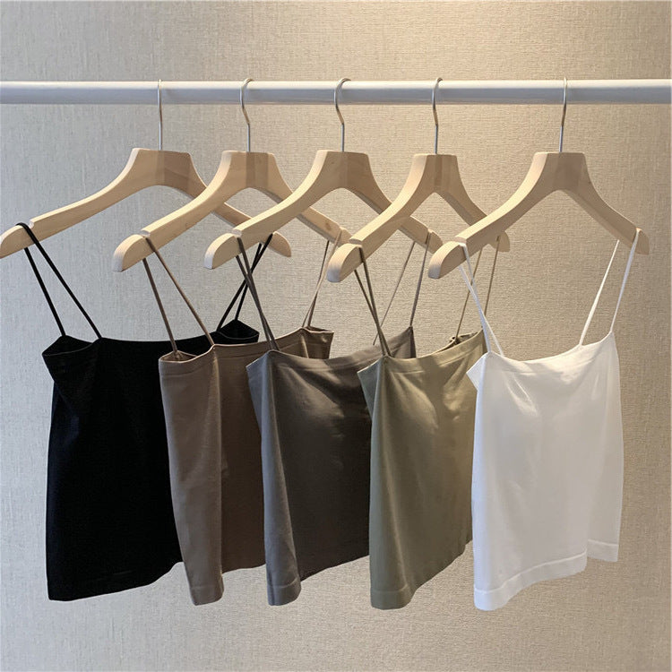 Camisole Ladies Belt Chest Pad Outerwear Tanks Camis